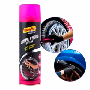 Limpa Pneus Pretinho Spray Bike Moto Carro Automotivo Brilho Lava Jato Limpeza