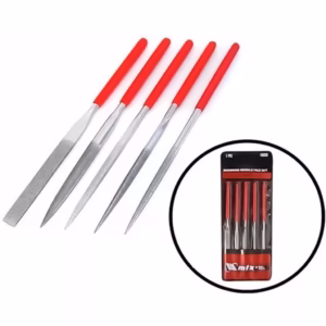 Jogo De Limas Agulha Diamantada 5 Peças Entalhar Desbastar Madeira Metal Plástico Hobby Profissional