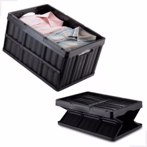 Caixa Organizadora Cesto Decorativo Multiuso Retratil Plastico Dobravel Slim Compacto 52 L Arthi