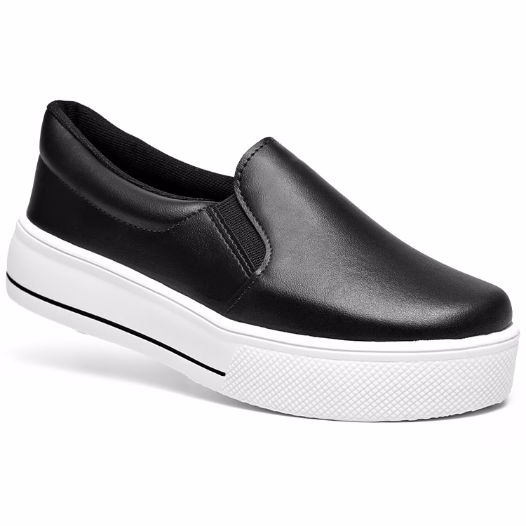 Tenis Feminino Lumiss Casual Slip On Sapatenis Confort Flatform Moda Macio