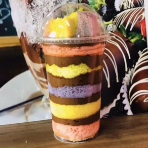 50~250 COPO BOLHA SEM FURO 400ML PP PARA DOSCES E BOLOS NO COPO( CHOCOBRAZ)