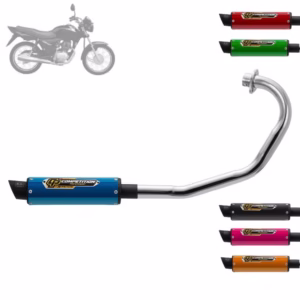 Escape Escapamento Competition Pro Tork Titan 150 KS ES 2004 2005 2006 2007 2008 Cromado