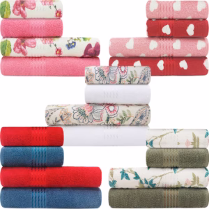 Jogo de Toalhas 4 Peças Banho e Rosto 100% Algodão Prisma Dohler Emcompre