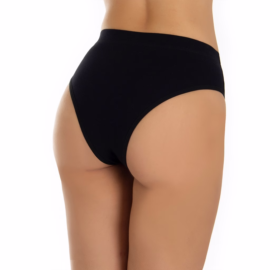 KIT 5 Calcinhas Lingerie Algodão Conforto Cintura Alta Compressão Francesinha - Imagem 2