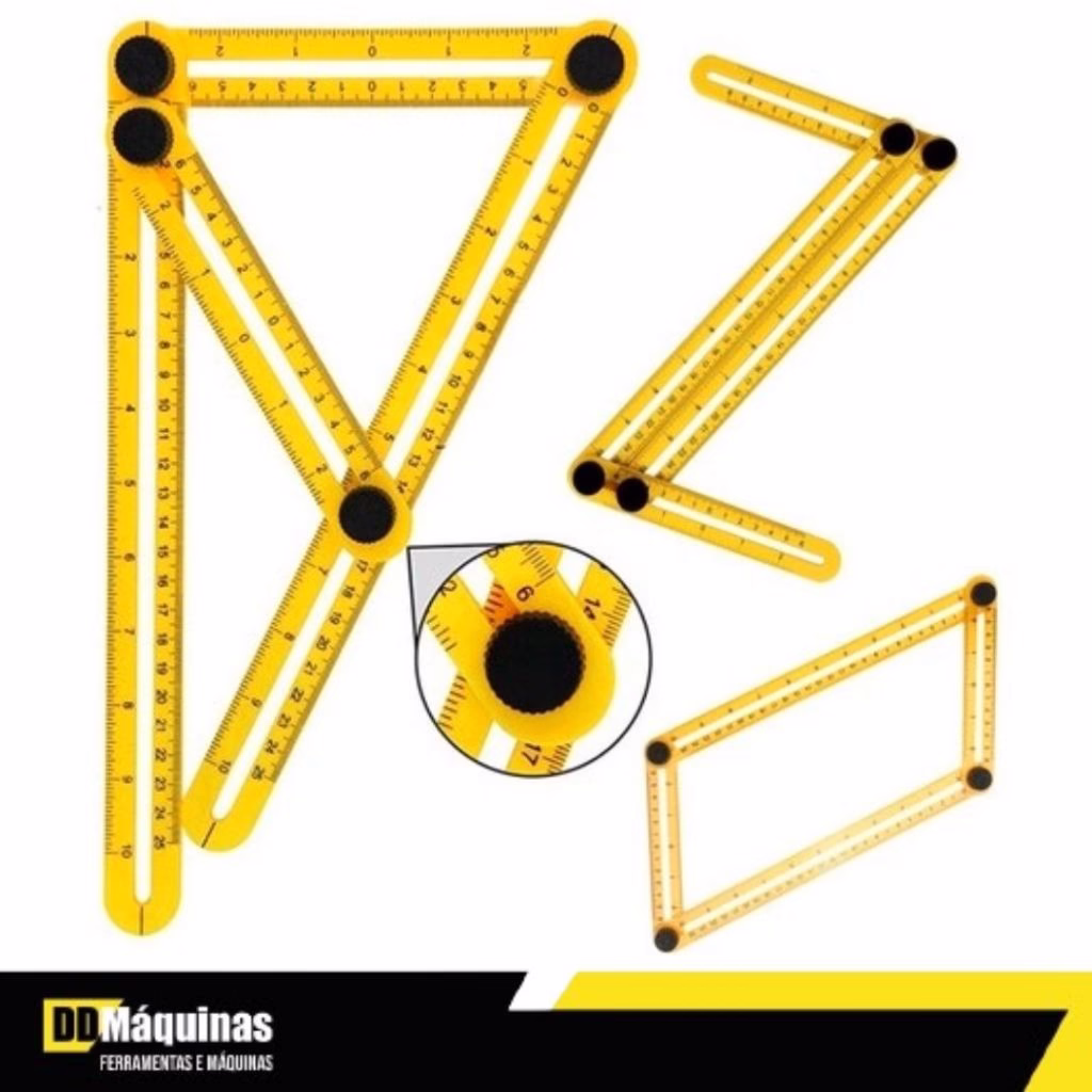 Régua Medidora Multiangulo Com 4 Dobras - Titanium