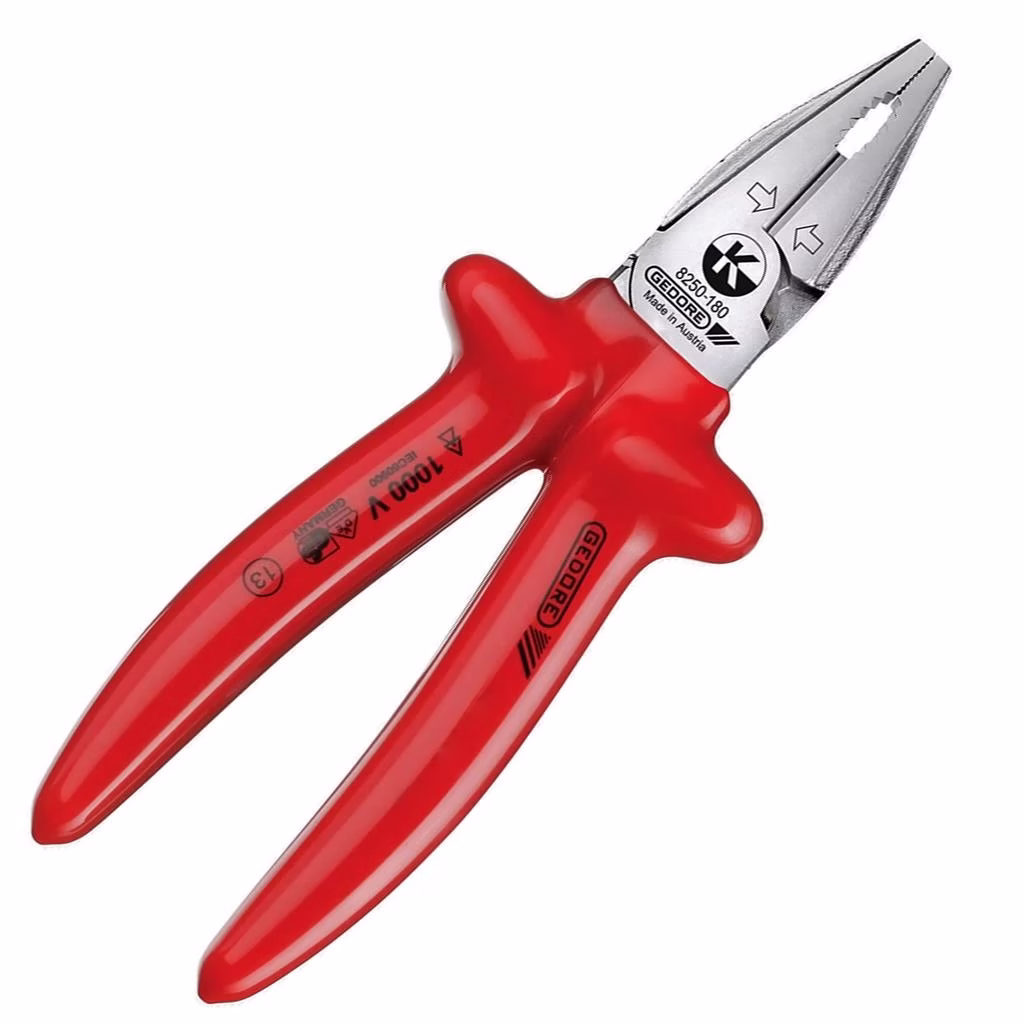 Alicate Universal Kraft Isolado 225mm Gedore VDE 8250-225 - Imagem 2