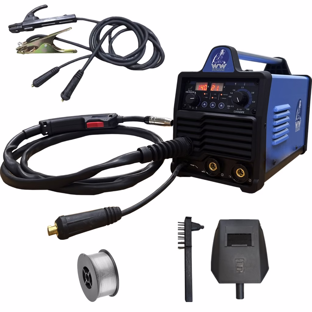 Maquina Inversora Multiprocesso Mig/tig/eletrodo 140amp 220V Wwsoldas