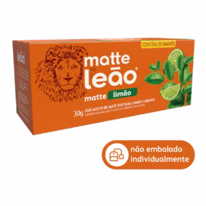 Chá Matte Leão com Limão - Caixa com 25 Unidades