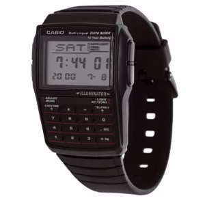 Relógio Masculino Casio Calculadora Data Bank Preto Homem Esposo Marido Namorado Barato DBC-32-1ADF