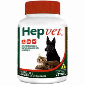 Hepvet 30 Comprimidos Vetnil