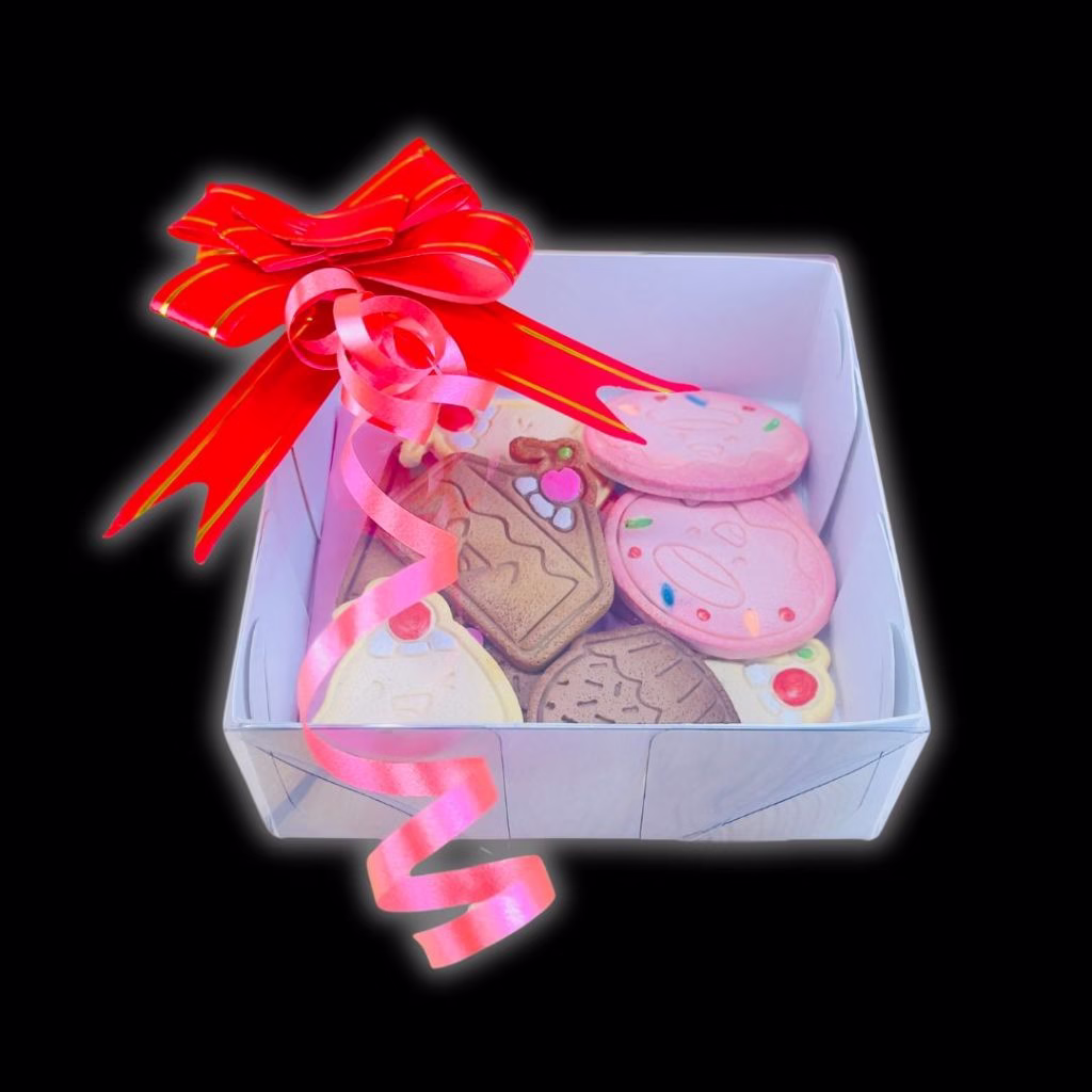 10 ~50 Caixas Embalagem 9 Doces Com Visor em Acetato BRANCA 10x10x4 - Ref. 03 ( Chocobraz ) - Imagem 2