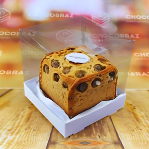 KIT 10~50 caixas panetone 250 gramas 12x12x12 MINI BOLO tampa em acetato branca.