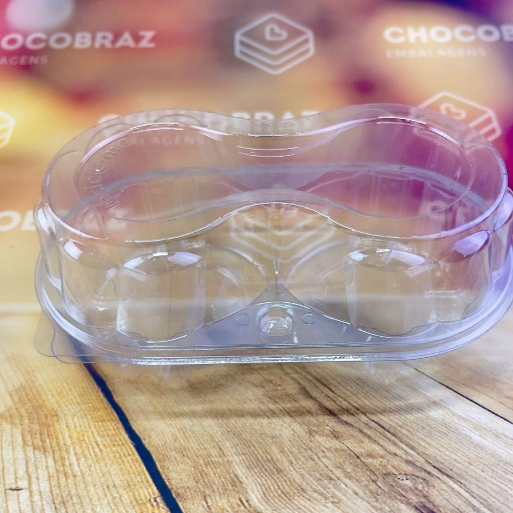 10~50 Embalagem 2 Doces 2 Cupcake Muffin 2 Bolinho 2 salgados Galvanotek G14 (16x9,5x6,5 cm) - Imagem 2