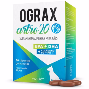 Ograx Artro 20 Suplemento Avert Para Cães 30 Caps.