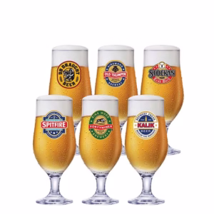 Kit Taça de Vidro Royal Beer Happy Hour Cerveja 6pcs, 330ml - Ruvolo