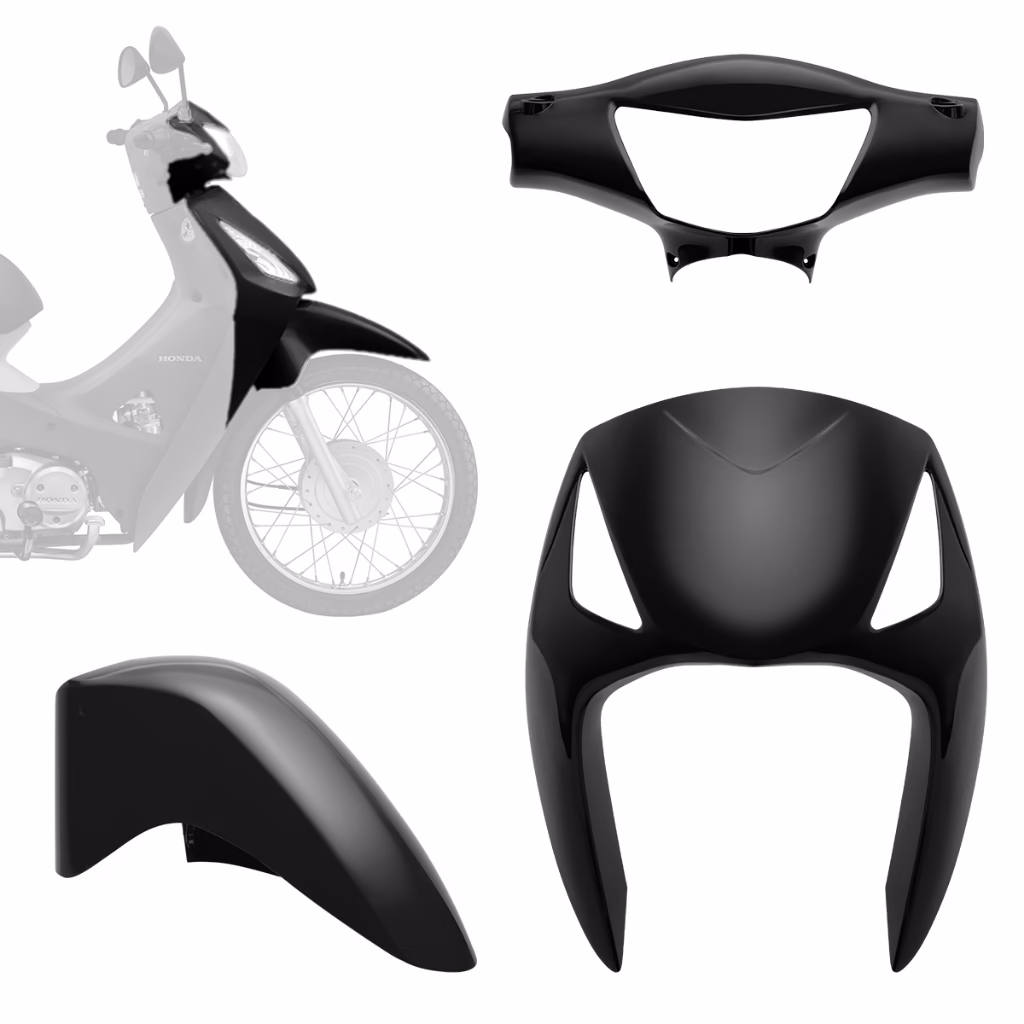 Kit Carenagem Acessórios Para Moto Honda Biz 125 2006 2007 2008 2009 2010 Pro Tork