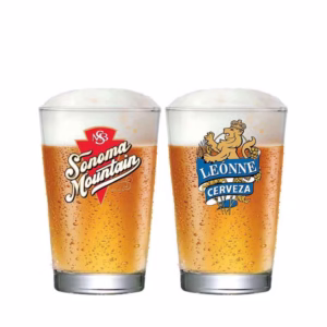 Jogo de Copos de Vidro Caldereta Rótulo Para Cerveja 350ml 2 Pcs - Ruvolo