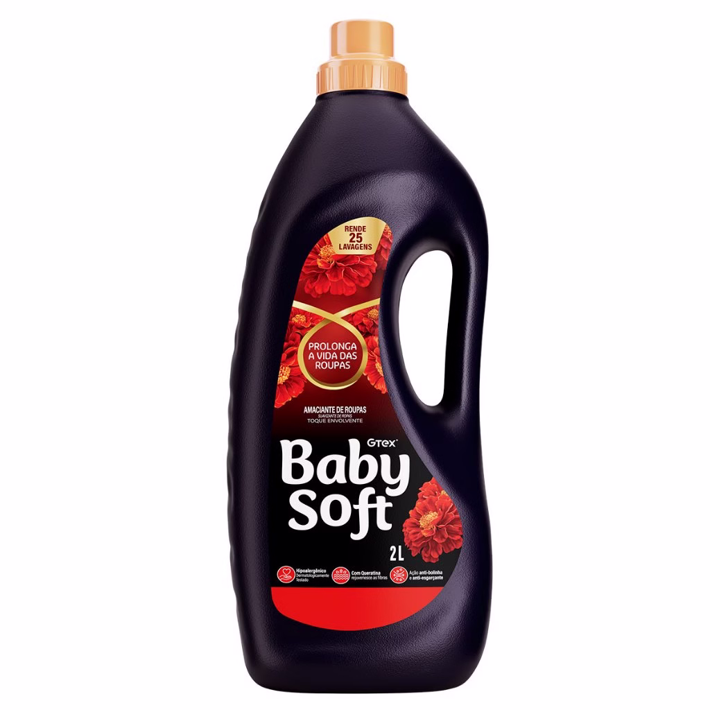 Amaciante Diluído Baby Soft Toque Envolvente 2L Vermelho