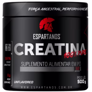 Creatina Monohidratada 100% Pura 500g - Espartanos Suplementos