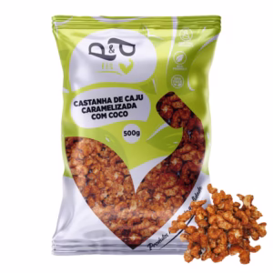 Castanha de Caju Caramelizada com Coco 500g - P&P