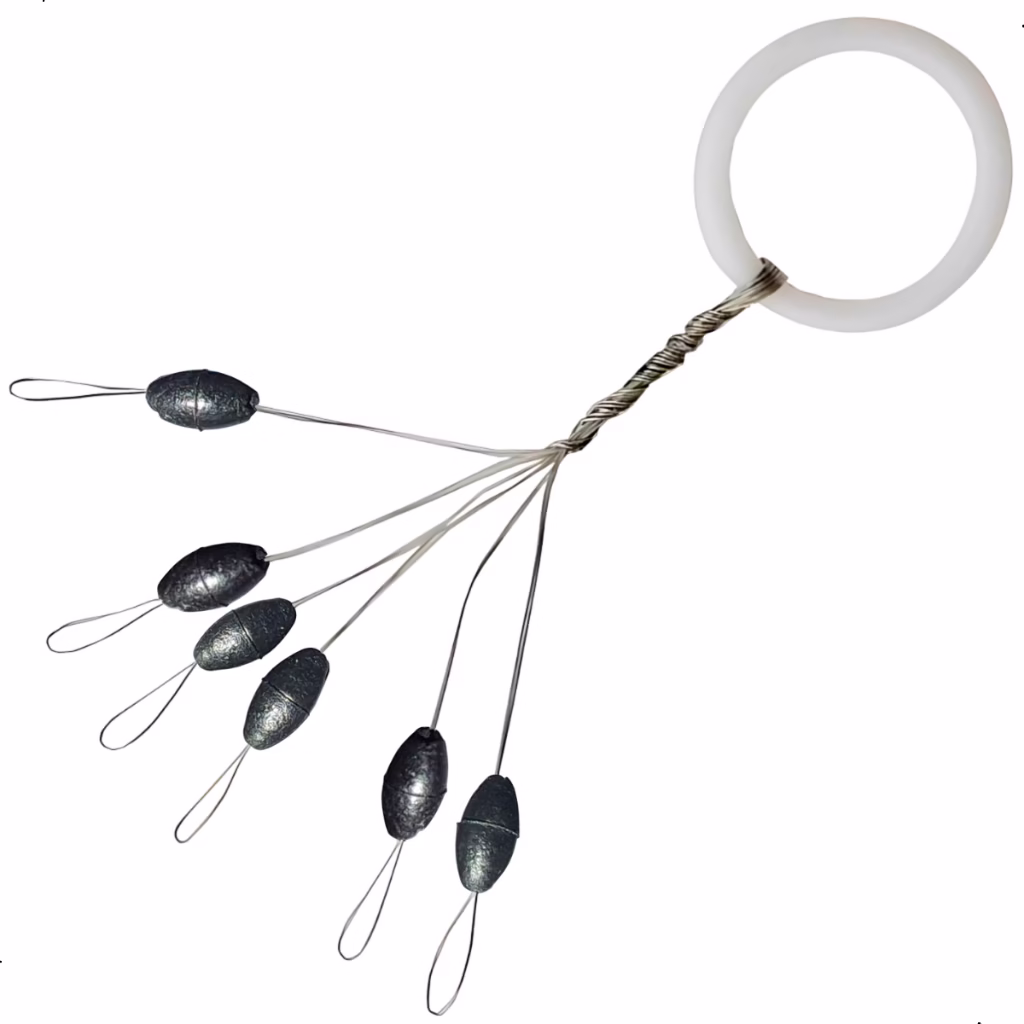 Stopper Stop Line Em EVA P/ Proteção de Nós Cartela C/ 6 Unids Pesca Protege Seus Nós Mais Segurança Resistência Linha