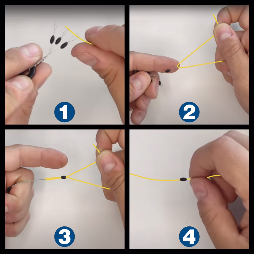 Stopper Stop Line Em EVA P/ Proteção de Nós Cartela C/ 6 Unids Pesca Protege Seus Nós Mais Segurança Resistência Linha - Imagem 2