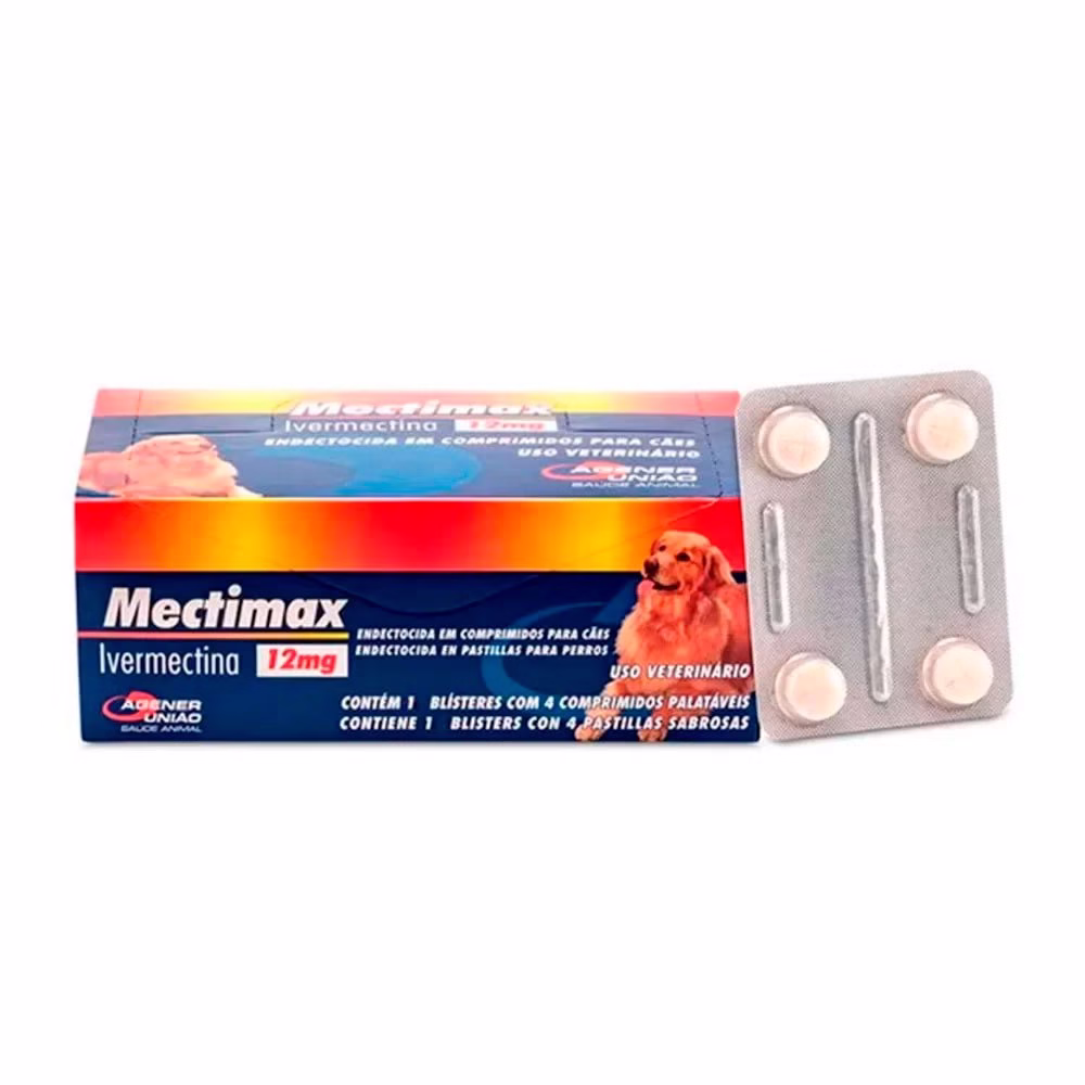 Mectimax Agener 12mg blister com 4 Comprimidos