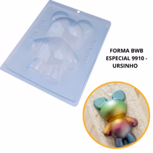 1~4 forma silicone bwb p/chocolate (3partes) cod 9910 - Ursinho 500g//