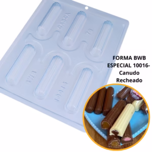 1~4 forma silicone bwb (3partes) cod 10016 - Canudo Recheado//