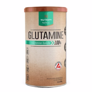 Nutrify Glutamine L-Glutamina Isolada 100% Suplemento Alimentar para Suporte Energético - Lata 500g