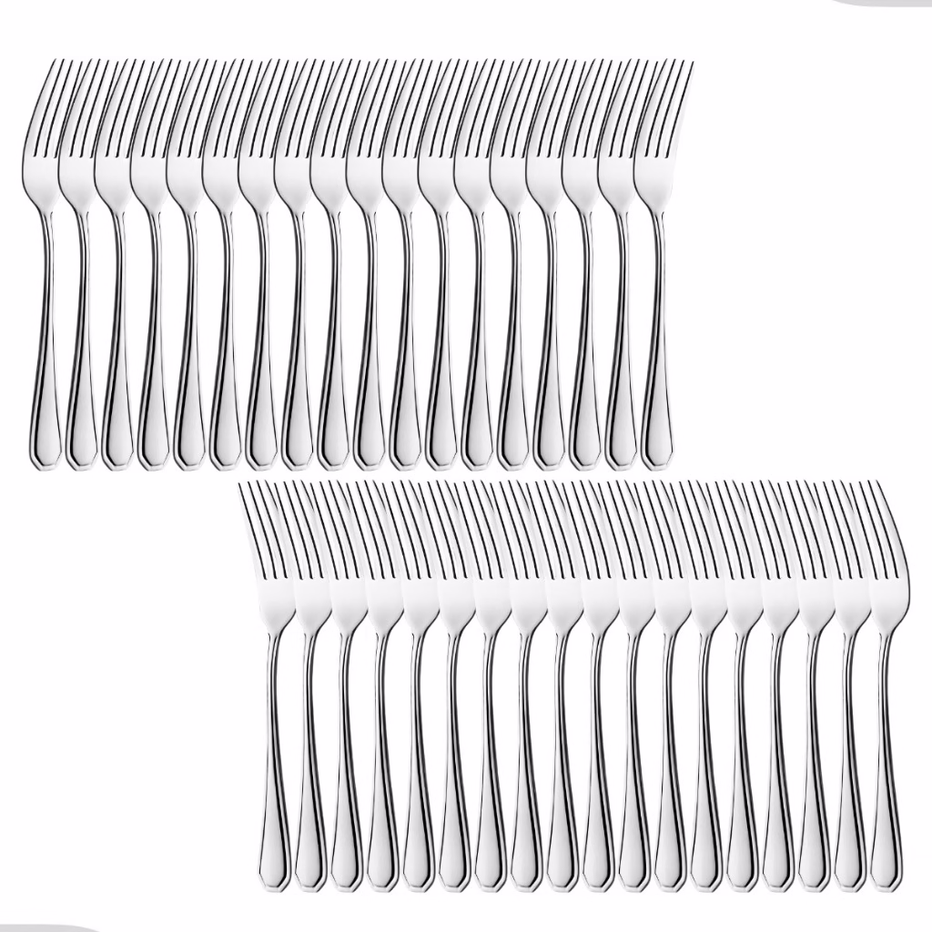 Jogo 48 Garfo Mesa Churrasco Restaurante Buffet Premium Conjunto Aço Inox Continental Original Line