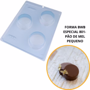 1~4 Forma BWB com silicone (3 partes) cod 801 - Pão de Mel Pequeno 80 g