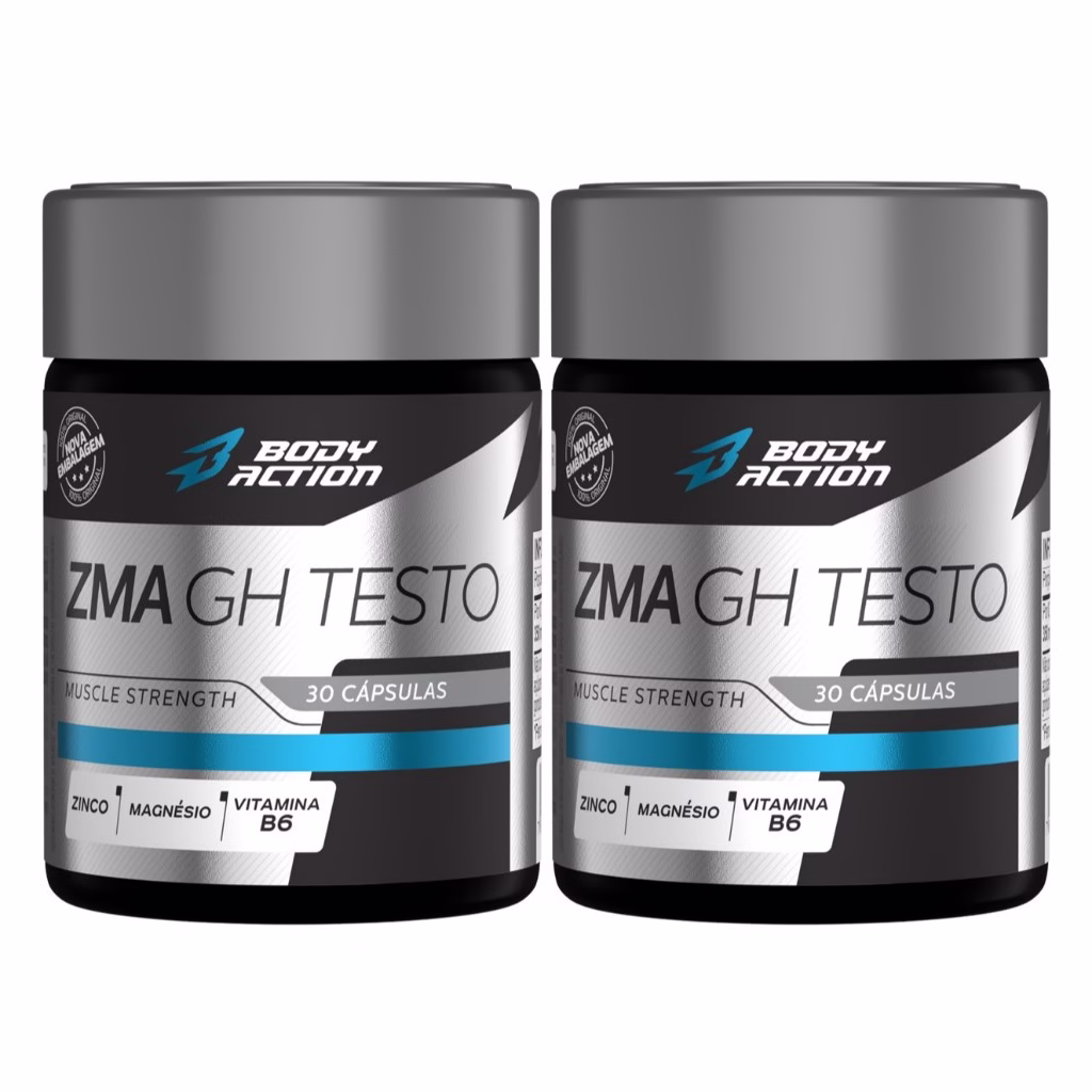Kit 2x Zma Gh-testo Super Concentrado Premium Bodyaction