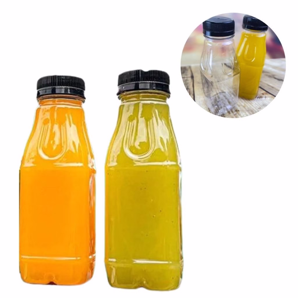 20~80 garrafa 300 ml pet super transparente tampa com lacre para chocolate quente ( Chocobraz )