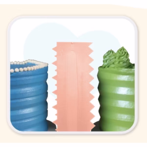 Espátula DECORATIVA N•8  ROSA LENI para bolo e confeitaria bluestar 23 cm (Chocobraz)