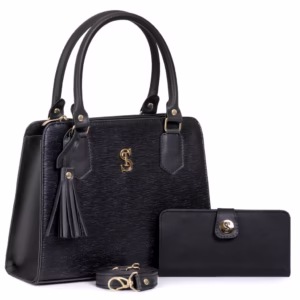 Bolsa Feminina Transversal e de Mão Tote De Couro Eco Com Carteira