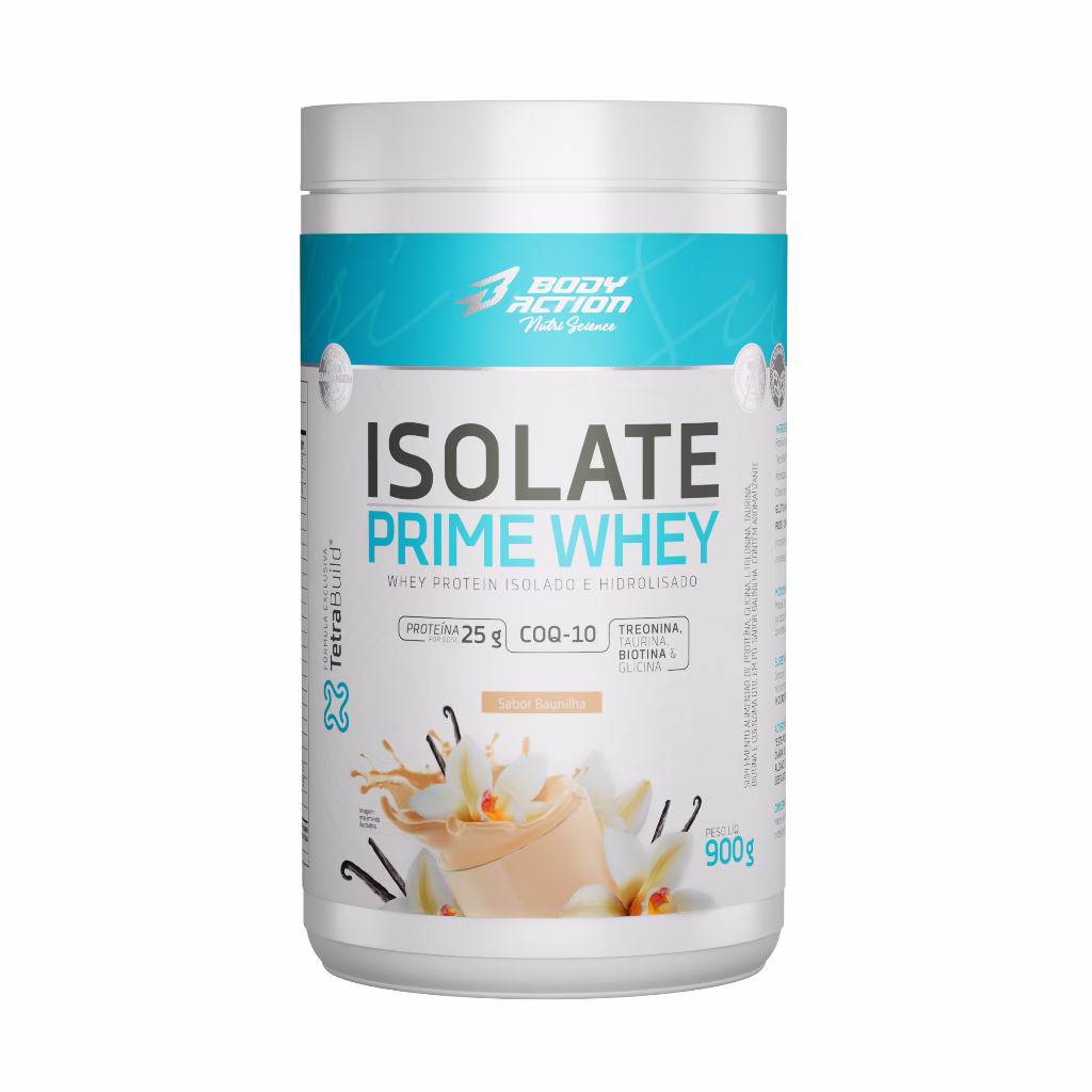Isolate Prime Whey 900g Sem Lactose - Isolado e Hidrolisado Bodyaction