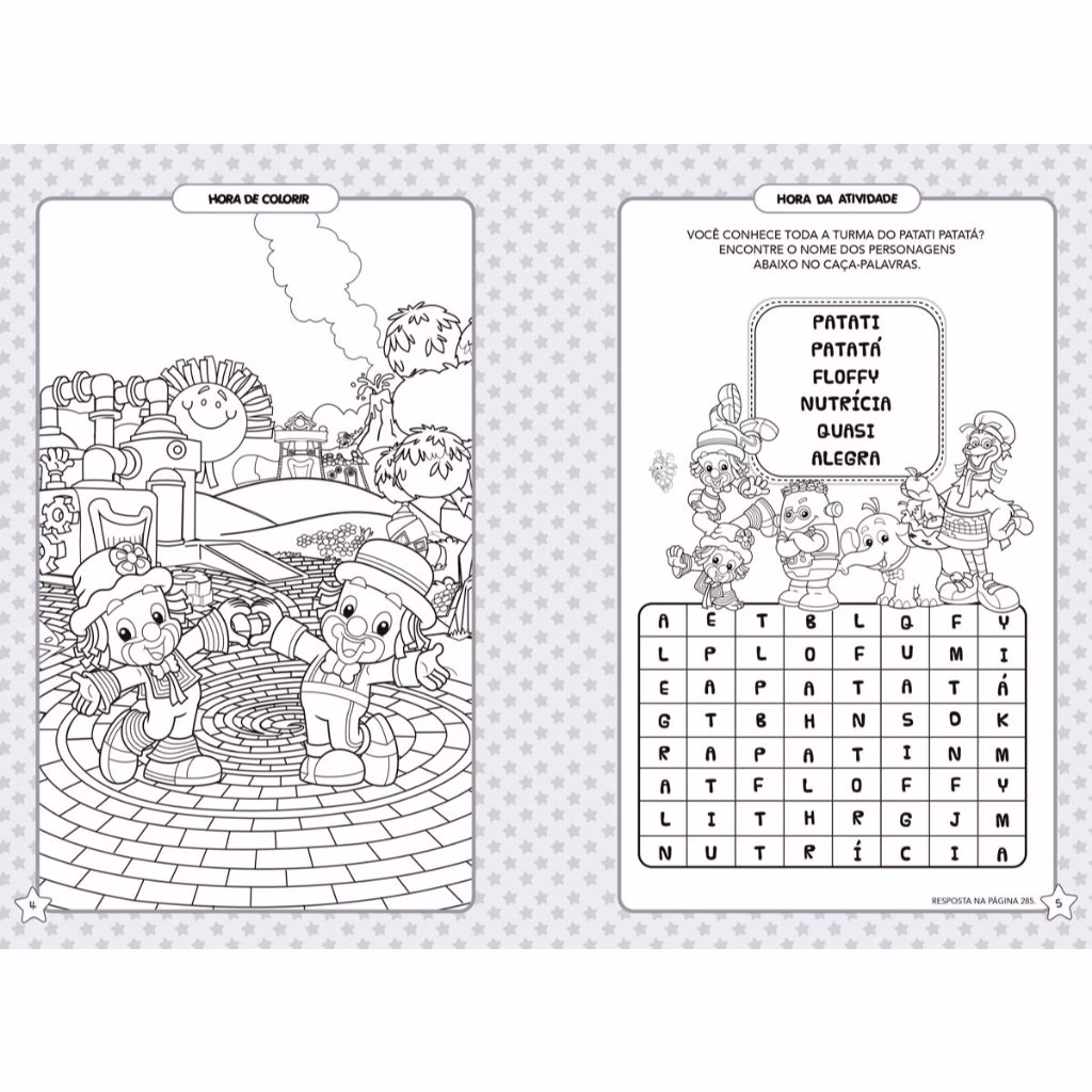 Livro - Patati Patatá - 365 atividades e desenhos para colorir - Capa comum - Ciranda Cultural - Imagem 2