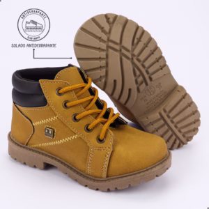 Bota Coturno Infantil Masculino Menino Botinha Leve Club Happy