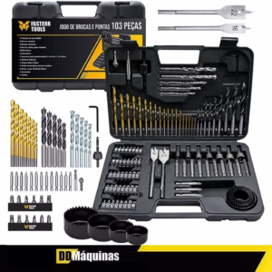 Jogo de Brocas Ponteiras com 103 Peças - Fasterr