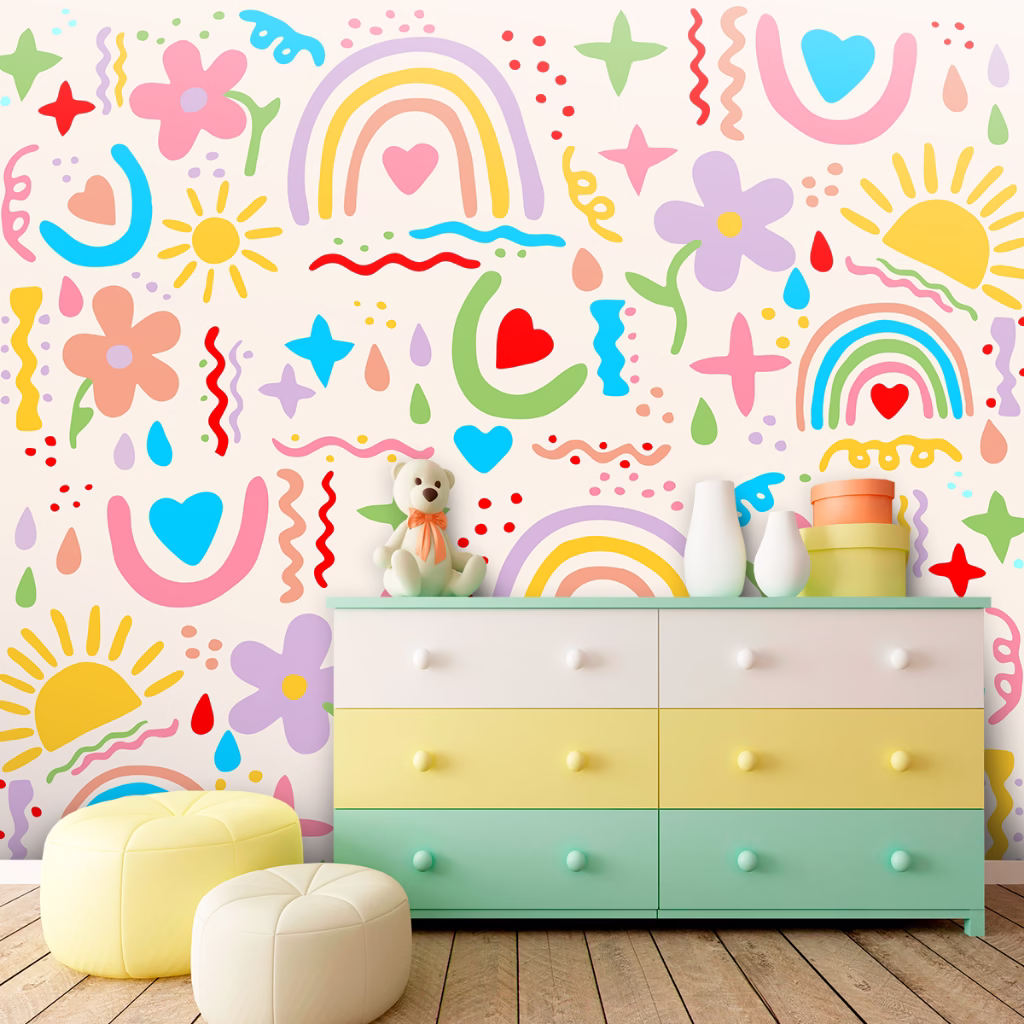 Papel De Parede Autocolante Para Quarto Sala Personalizado 1 m² Varios Modelos - Imagem 2