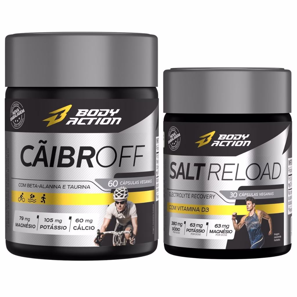 Cãibroff 60 cápsulas + Salt Reload 30 Cápsulas de Sal Bodyaction