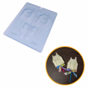 Forma Simples Pirulito Castelo 1367 - (C6) em Acetato BWB Para Bombom e Doces de Chocolate Páscoa