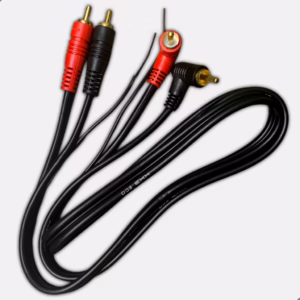 Cabo RCA TechOne 1 Metro Cabo Emborrachado Som Automotivo Para Carro