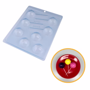 FORMA SIMPLES PIRULITO CANDY CÓD.:9915 EM ACETATO BWB PARA BOMBOM, DOCES DE CHOCOLATE E CONFEITARIA.