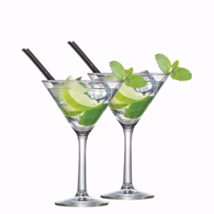 Taças de Martini, Jogo de Taça para Drinks 2 Peças, Unidades Diversas 225ml - Ruvolo