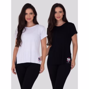 Kit 2 Blusas Feminina Comprida De Academia FITNESS