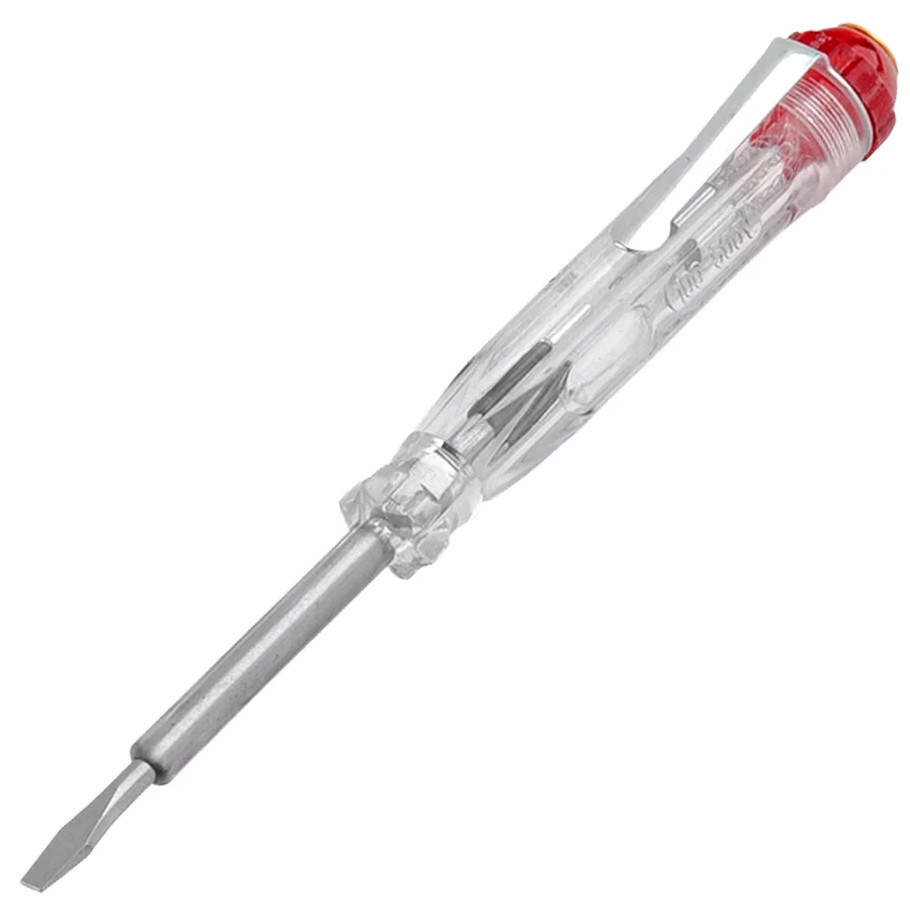 Chave De Teste Energia100 A 500V 13cm Transparente Com Luz Indicativa Tensão Residência Comércio Top