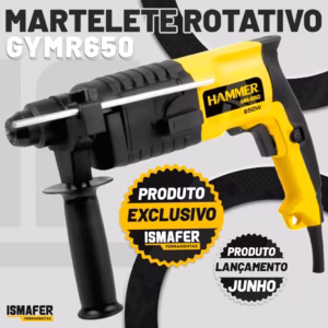 Furadeira De Impacto Martelete Rotativo Sds Plus 650w 3j Autoreverso MR650 Hammer
