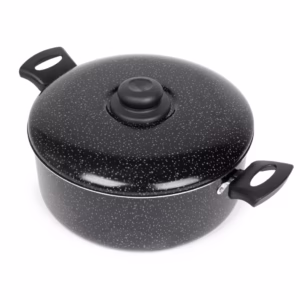 Caçarola Antiaderente Com Tampa 26Cm 5L Preto Nacional